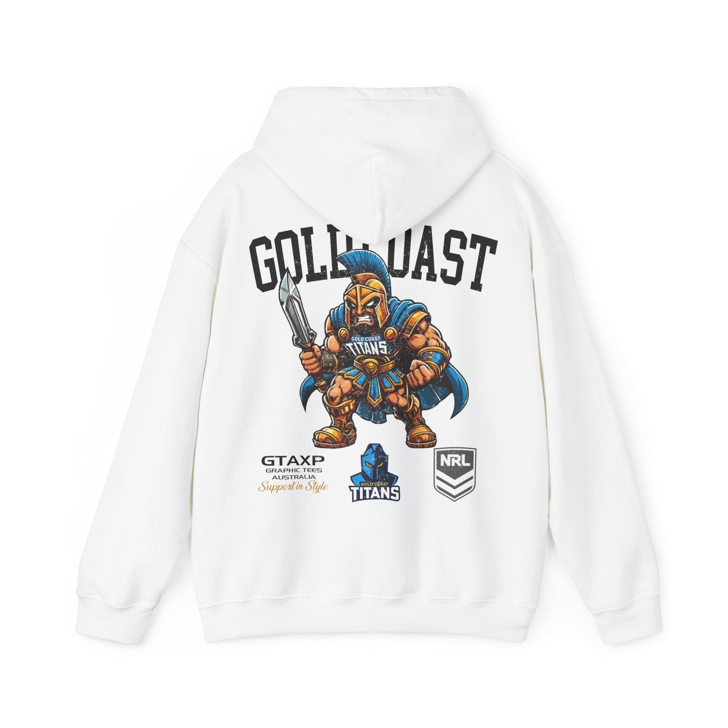 Gold Coast Titans Blade Hoodie Printify Graphic T-Shirt Australia -  Cool Graphic T-Shirts Online - 