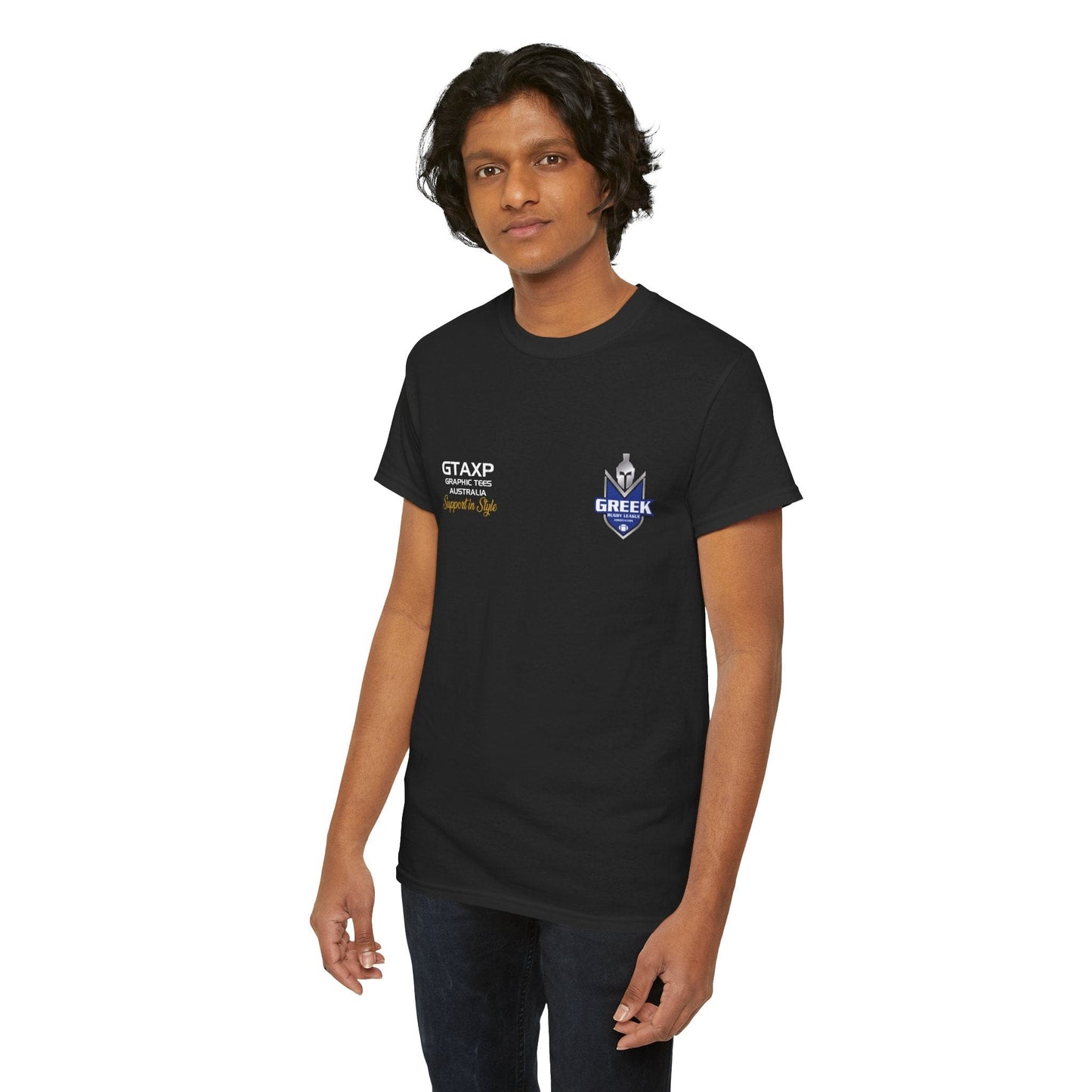 Greece Titans World Cup Graphic Tee Graphic Tees Australia Graphic T-Shirt Australia -  Cool Graphic T-Shirts Online -  Greece Titans World Cup T-Shirt | Rugby League Supporter T-Shirt