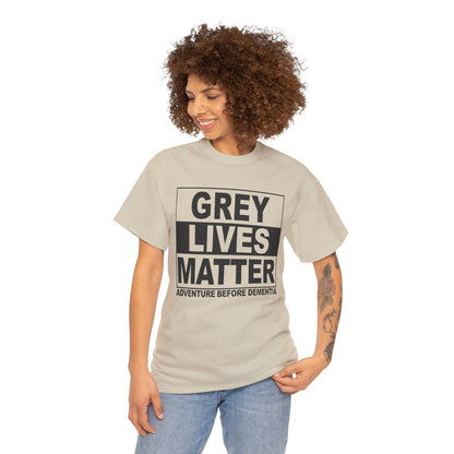 Grey Lives Matter Graphic Tee Graphic Tees Australia Graphic T-Shirt Australia -  Cool Graphic T-Shirts Online -  Grey Lives Matter T-Shirt | Funny Grey Nomad T-Shirts Australia