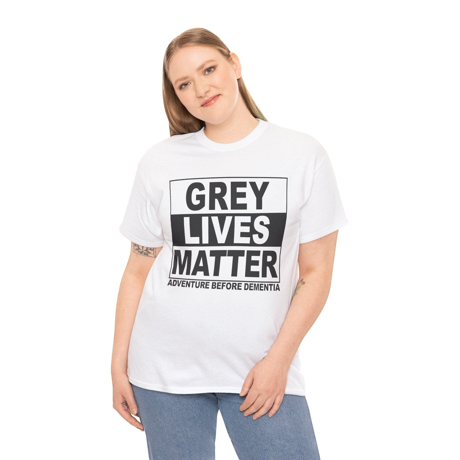 Grey Lives Matter Graphic Tee Graphic Tees Australia Graphic T-Shirt Australia -  Cool Graphic T-Shirts Online -  Grey Lives Matter T-Shirt | Funny Grey Nomad T-Shirts Australia