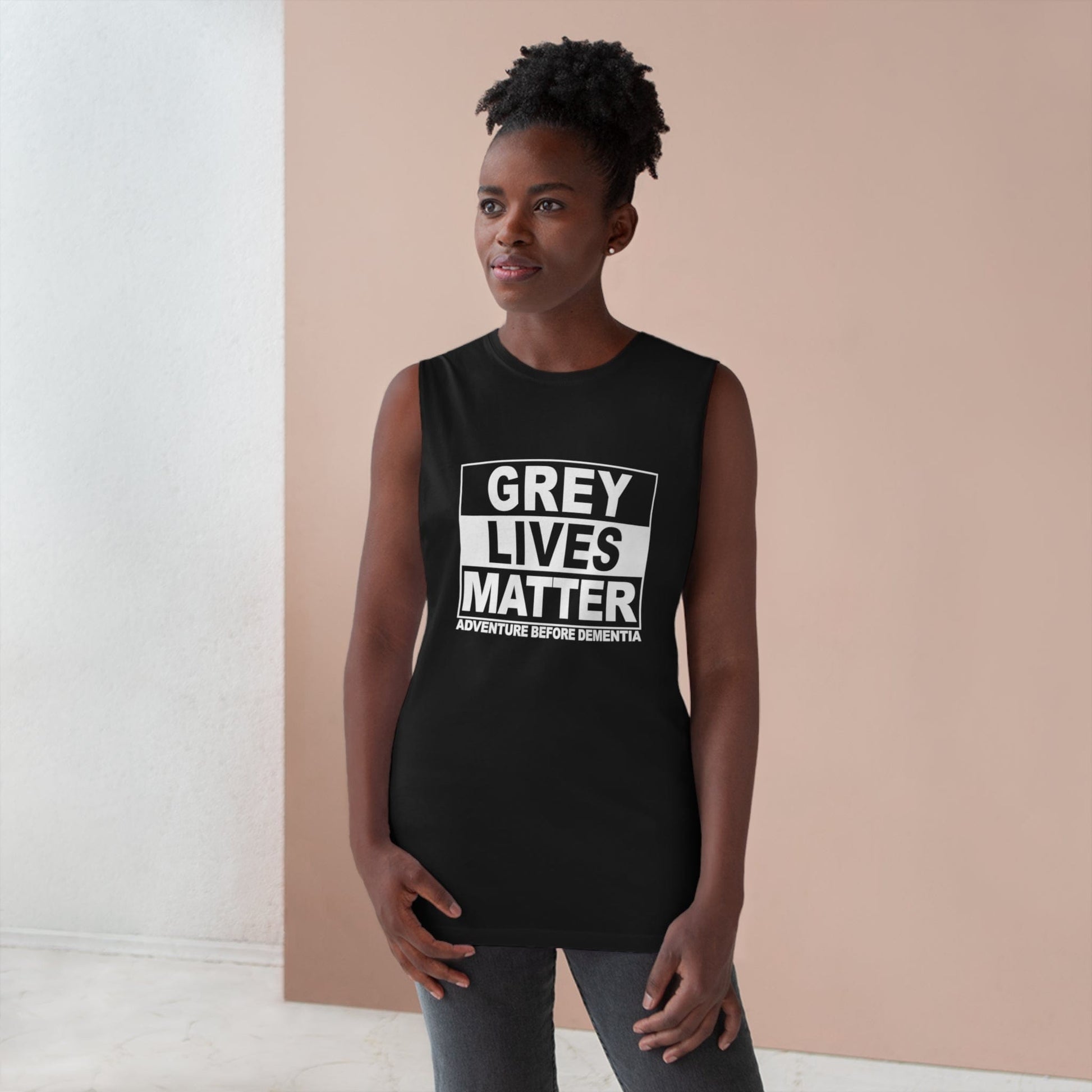 Grey Lives Matter Tank Top Graphic Tees Australia Graphic T-Shirt Australia -  Cool Graphic T-Shirts Online -  Grey Lives Matter Tank Top | Grey Nomads Clothing