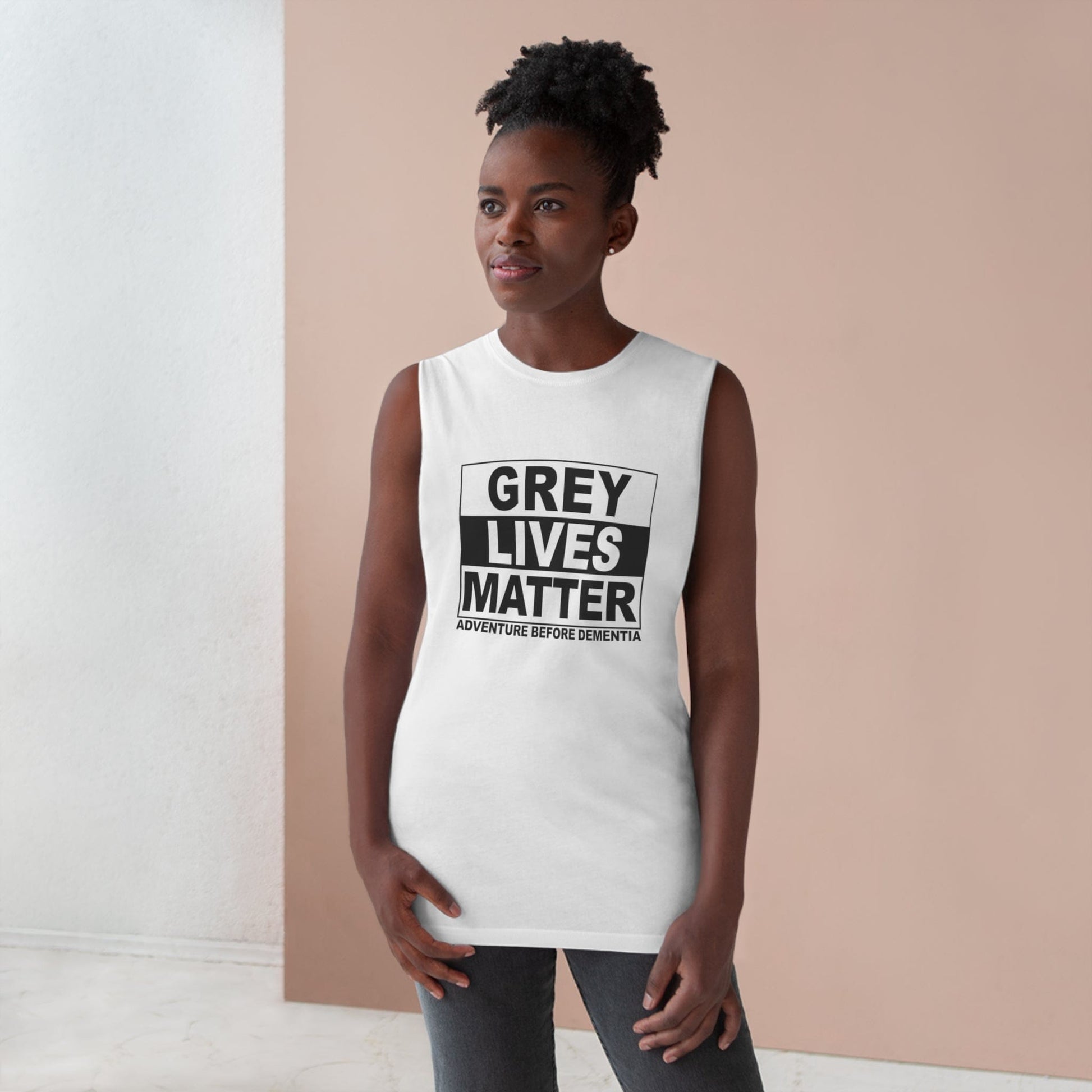 Grey Lives Matter Tank Top Graphic Tees Australia Graphic T-Shirt Australia -  Cool Graphic T-Shirts Online -  Grey Lives Matter Tank Top | Grey Nomads Clothing