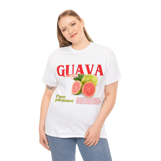 Guava Pure Pleasure Graphic Tee Graphic Tees Australia White / S Graphic T-Shirt Australia -  Cool Graphic T-Shirts Online -  Guava Pure Pleasure T-Shirt | Cool T-Shirts Online Australia