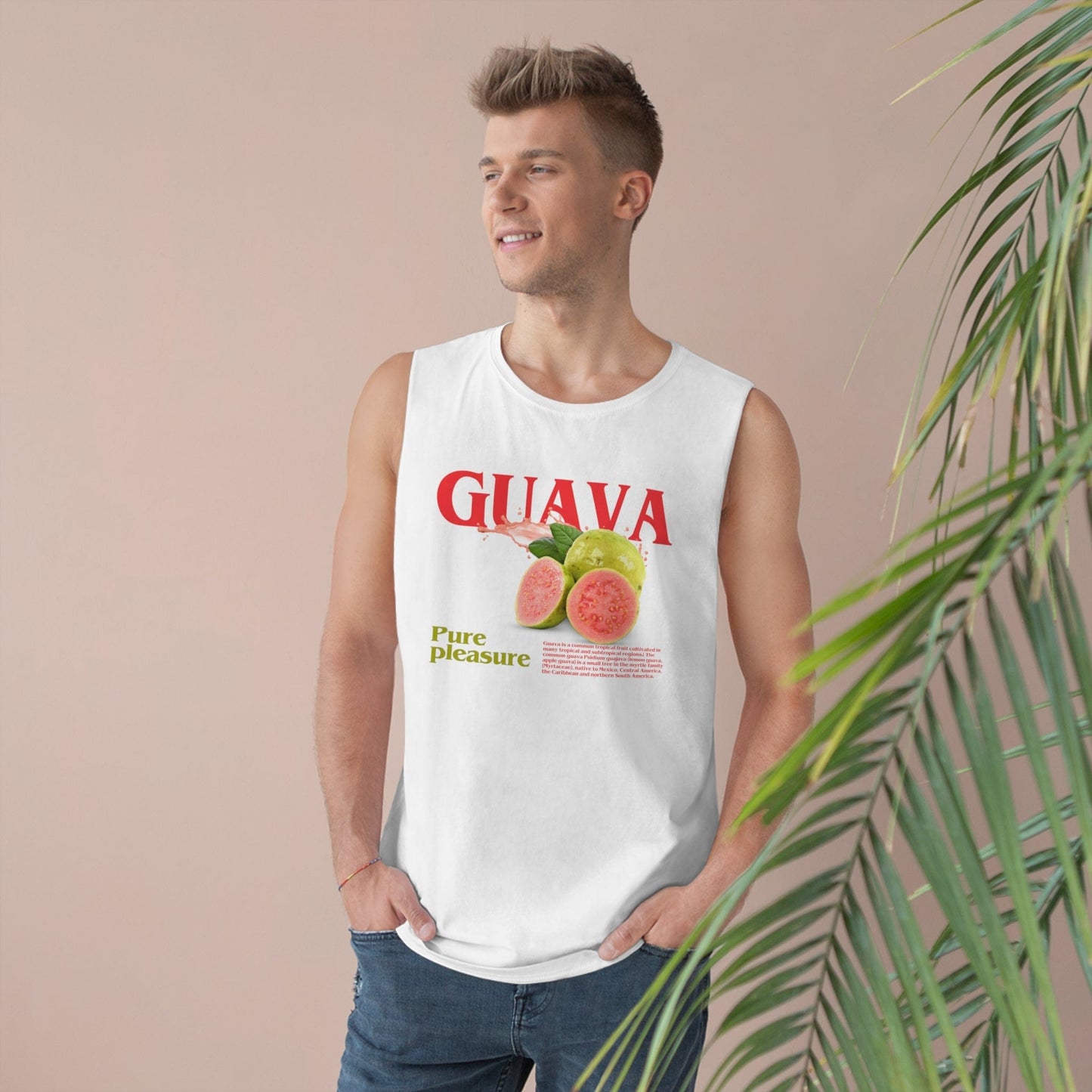 Guava Pure Pleasure Tank Top Graphic Tees Australia White / XS Graphic T-Shirt Australia -  Cool Graphic T-Shirts Online - 