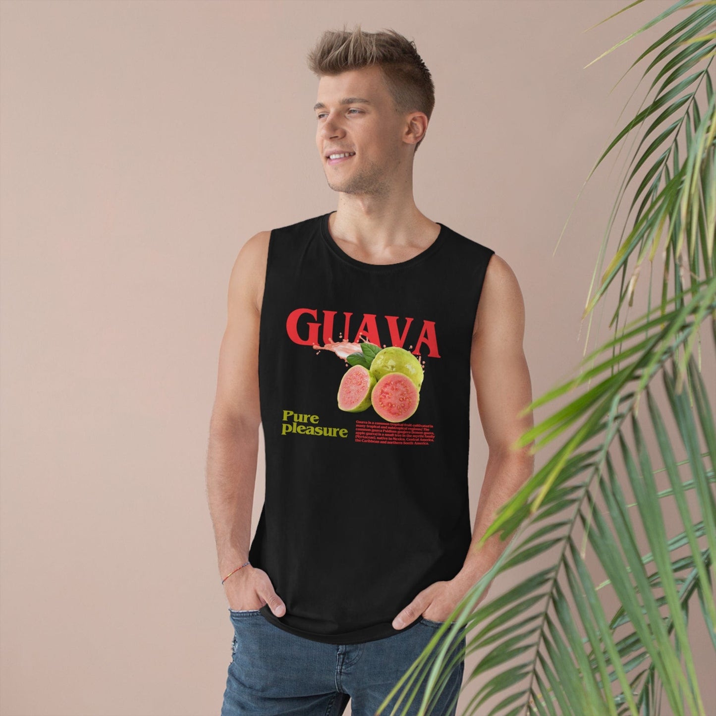 Guava Pure Pleasure Tank Top Graphic Tees Australia Black / XS Graphic T-Shirt Australia -  Cool Graphic T-Shirts Online - 