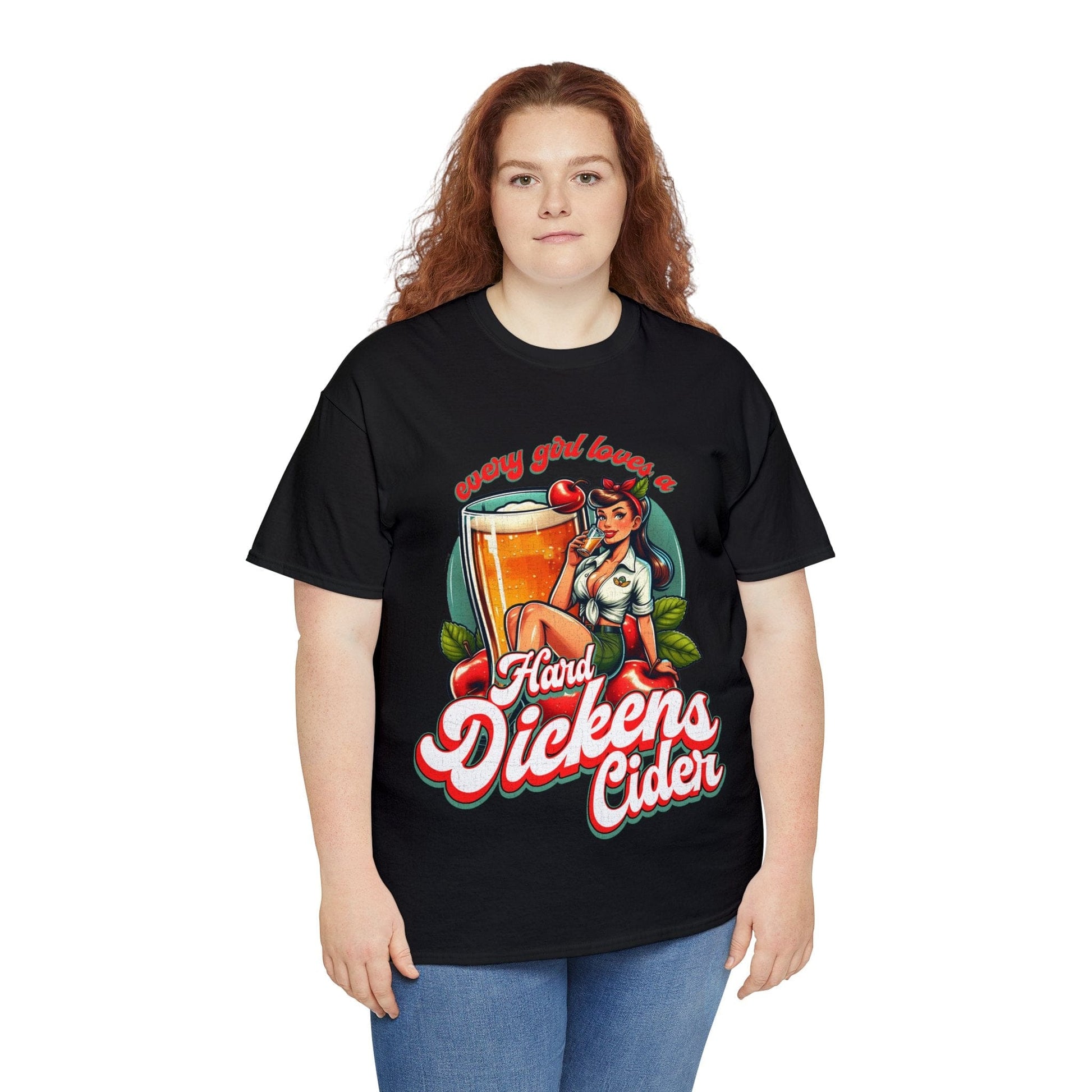 Hard Dickens Cider Graphic Tee Graphic Tees Australia Graphic T-Shirt Australia -  Cool Graphic T-Shirts Online -  Hard Dickens Cider T-Shirt