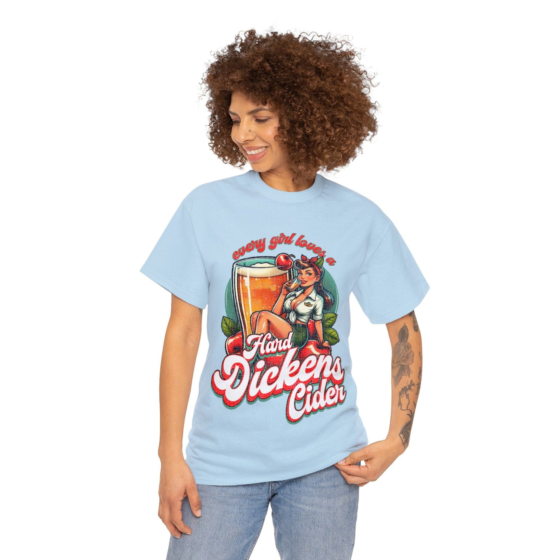 Hard Dickens Cider Graphic Tee Graphic Tees Australia Graphic T-Shirt Australia -  Cool Graphic T-Shirts Online -  Hard Dickens Cider T-Shirt