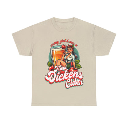 Hard Dickens Cider Graphic Tee Graphic Tees Australia Graphic T-Shirt Australia -  Cool Graphic T-Shirts Online -  Hard Dickens Cider T-Shirt