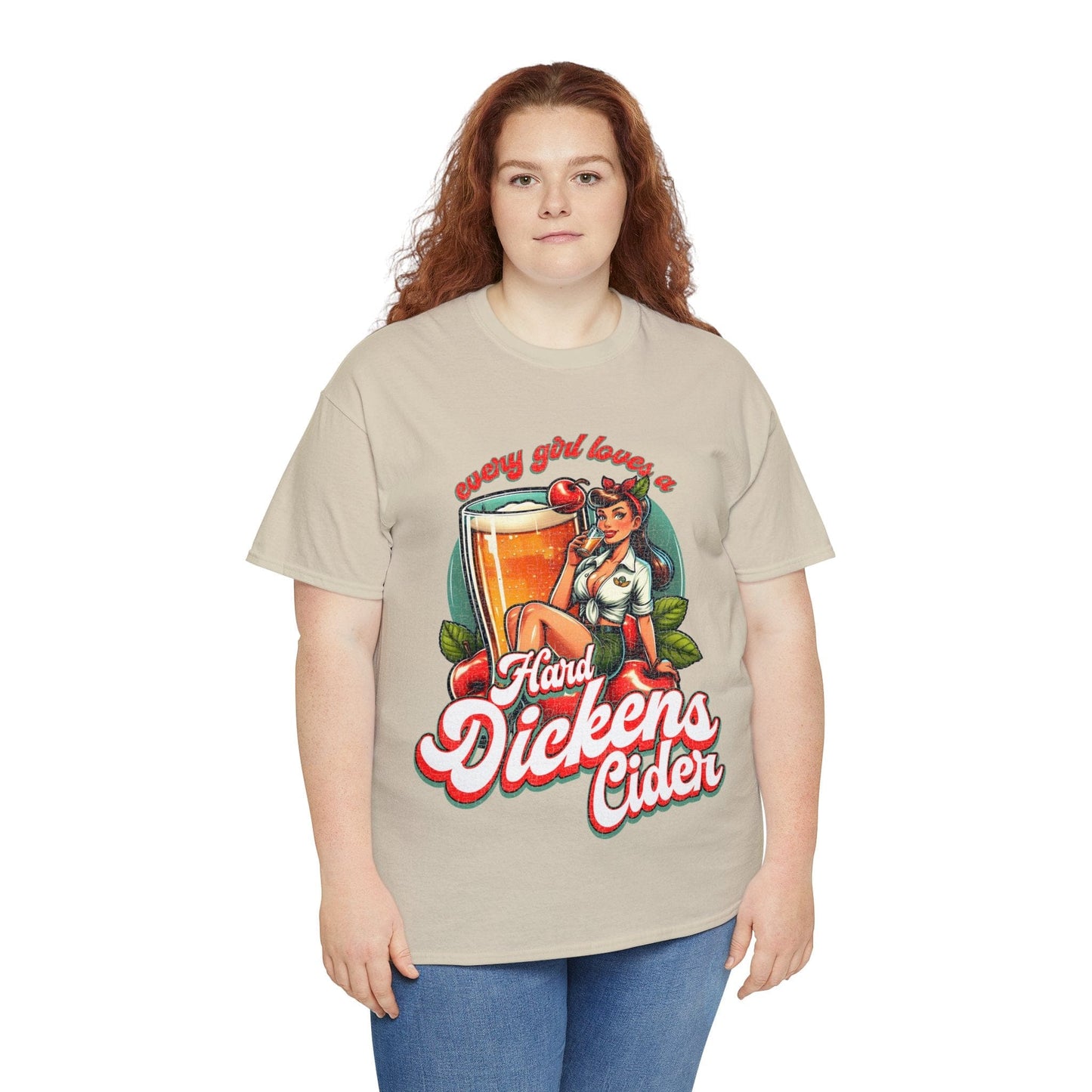 Hard Dickens Cider Graphic Tee Graphic Tees Australia Graphic T-Shirt Australia -  Cool Graphic T-Shirts Online -  Hard Dickens Cider T-Shirt