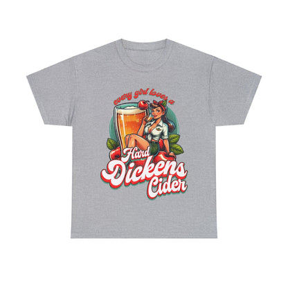 Hard Dickens Cider Graphic Tee Graphic Tees Australia Graphic T-Shirt Australia -  Cool Graphic T-Shirts Online -  Hard Dickens Cider T-Shirt