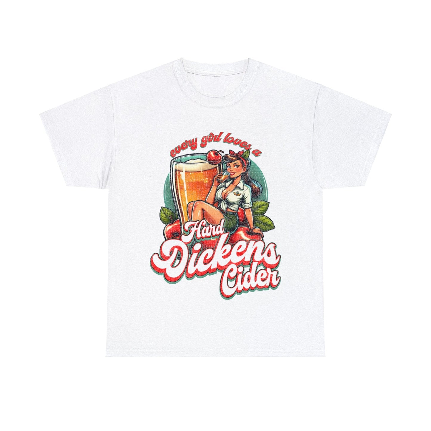 Hard Dickens Cider Graphic Tee Graphic Tees Australia Graphic T-Shirt Australia -  Cool Graphic T-Shirts Online -  Hard Dickens Cider T-Shirt