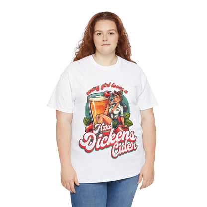 Hard Dickens Cider Graphic Tee Graphic Tees Australia Graphic T-Shirt Australia -  Cool Graphic T-Shirts Online -  Hard Dickens Cider T-Shirt