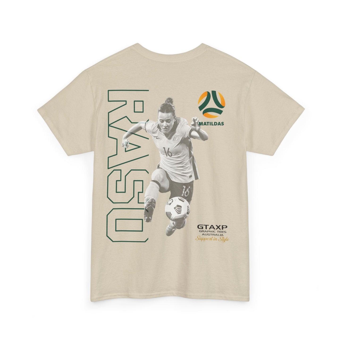 Hayley Raso Matildas Duo Graphic Tee Graphic Tees Australia Graphic T-Shirt Australia -  Cool Graphic T-Shirts Online -  Hayley Raso Matildas Duo T-Shirt | MAtildas T-Shirts Australia