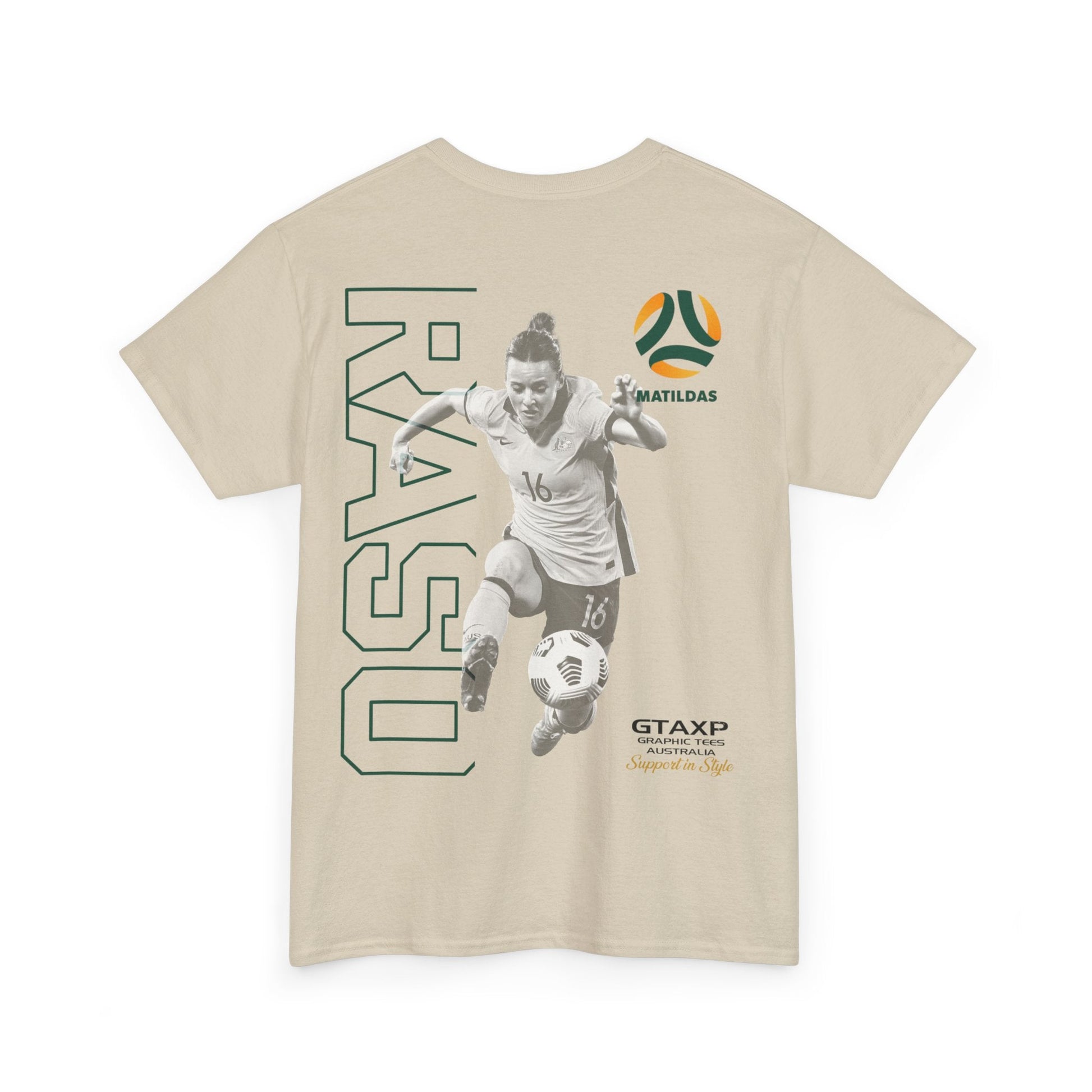 Hayley Raso Matildas Duo Graphic Tee Graphic Tees Australia Graphic T-Shirt Australia -  Cool Graphic T-Shirts Online -  Hayley Raso Matildas Duo T-Shirt | MAtildas T-Shirts Australia