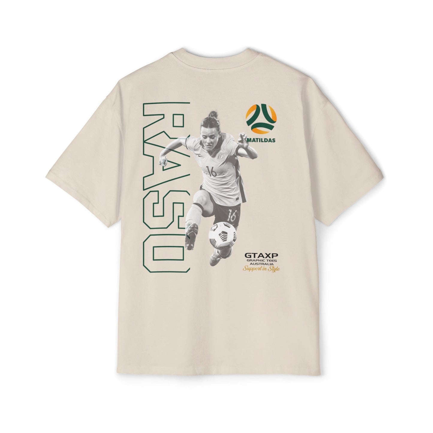 Hayley Raso Matildas Duo Oversized Tee Graphic Tees Australia Graphic T-Shirt Australia -  Cool Graphic T-Shirts Online -  Hayley Raso Matildas Duo Oversized Tee | Tillies Australia Merch