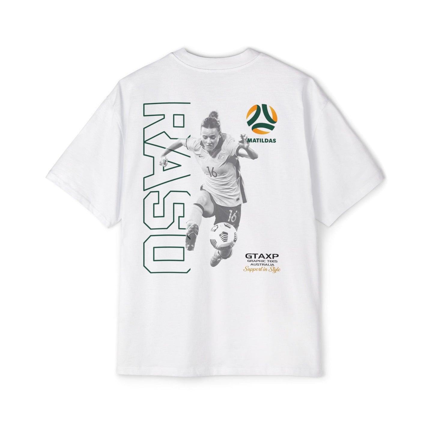 Hayley Raso Matildas Duo Oversized Tee Graphic Tees Australia Graphic T-Shirt Australia -  Cool Graphic T-Shirts Online -  Hayley Raso Matildas Duo Oversized Tee | Tillies Australia Merch