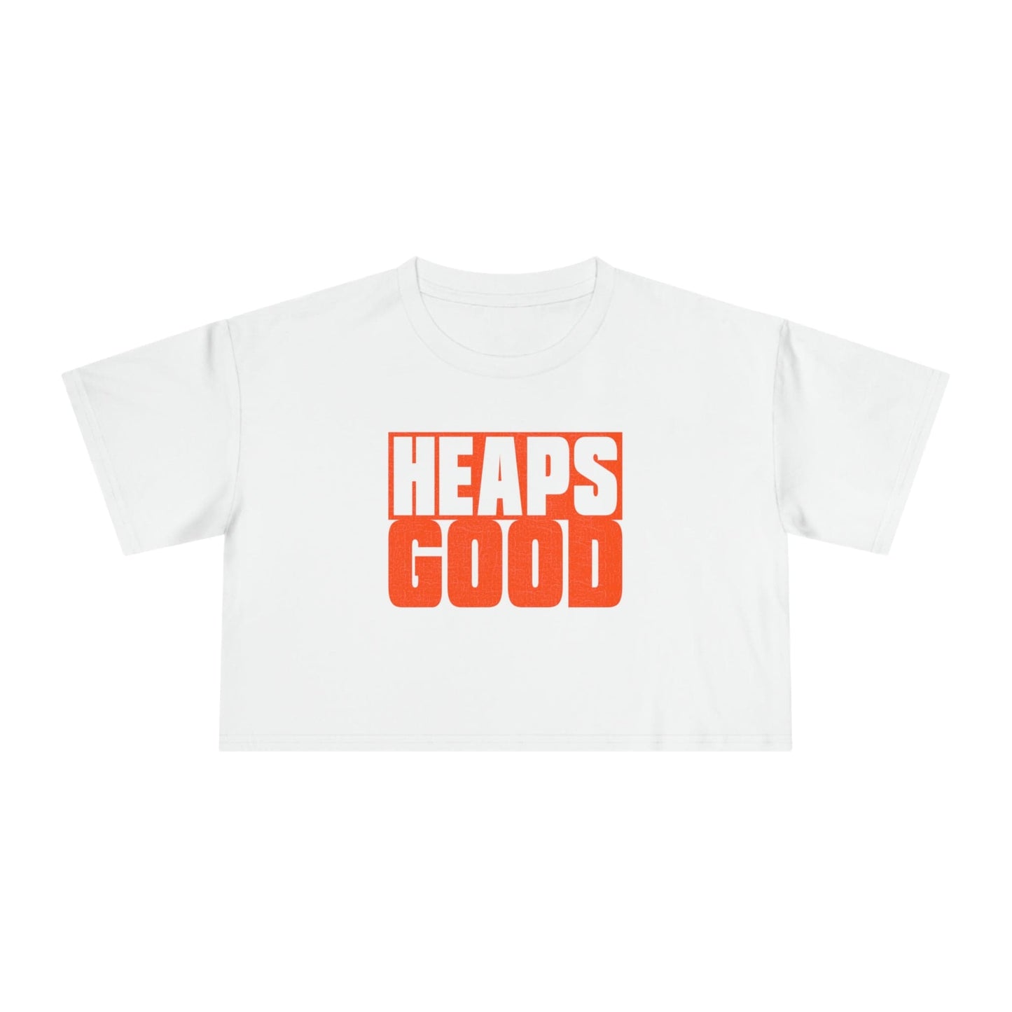 Heaps Good Crop Tee Graphic Tees Australia Graphic T-Shirt Australia -  Cool Graphic T-Shirts Online -  Heaps Good Crop Tee | Quirky Graphic T-Shirts Australia