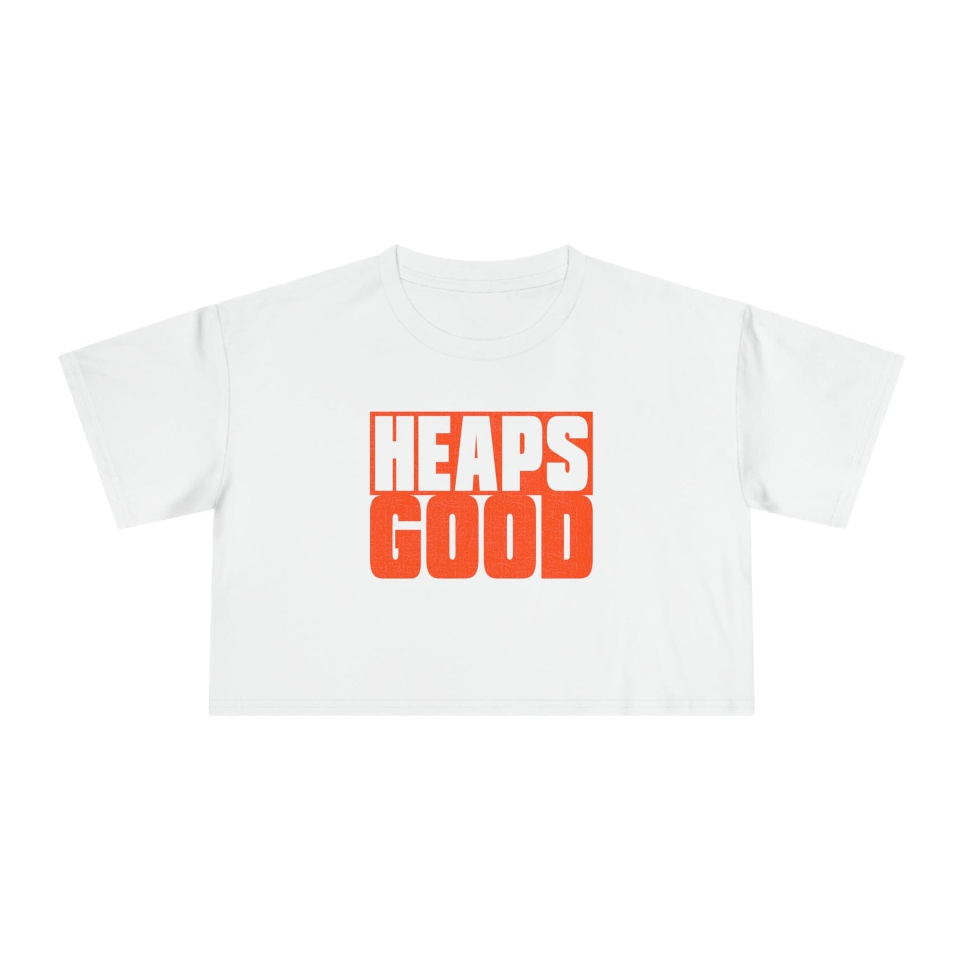 Heaps Good Crop Tee Graphic Tees Australia Graphic T-Shirt Australia -  Cool Graphic T-Shirts Online -  Heaps Good Crop Tee | Quirky Graphic T-Shirts Australia