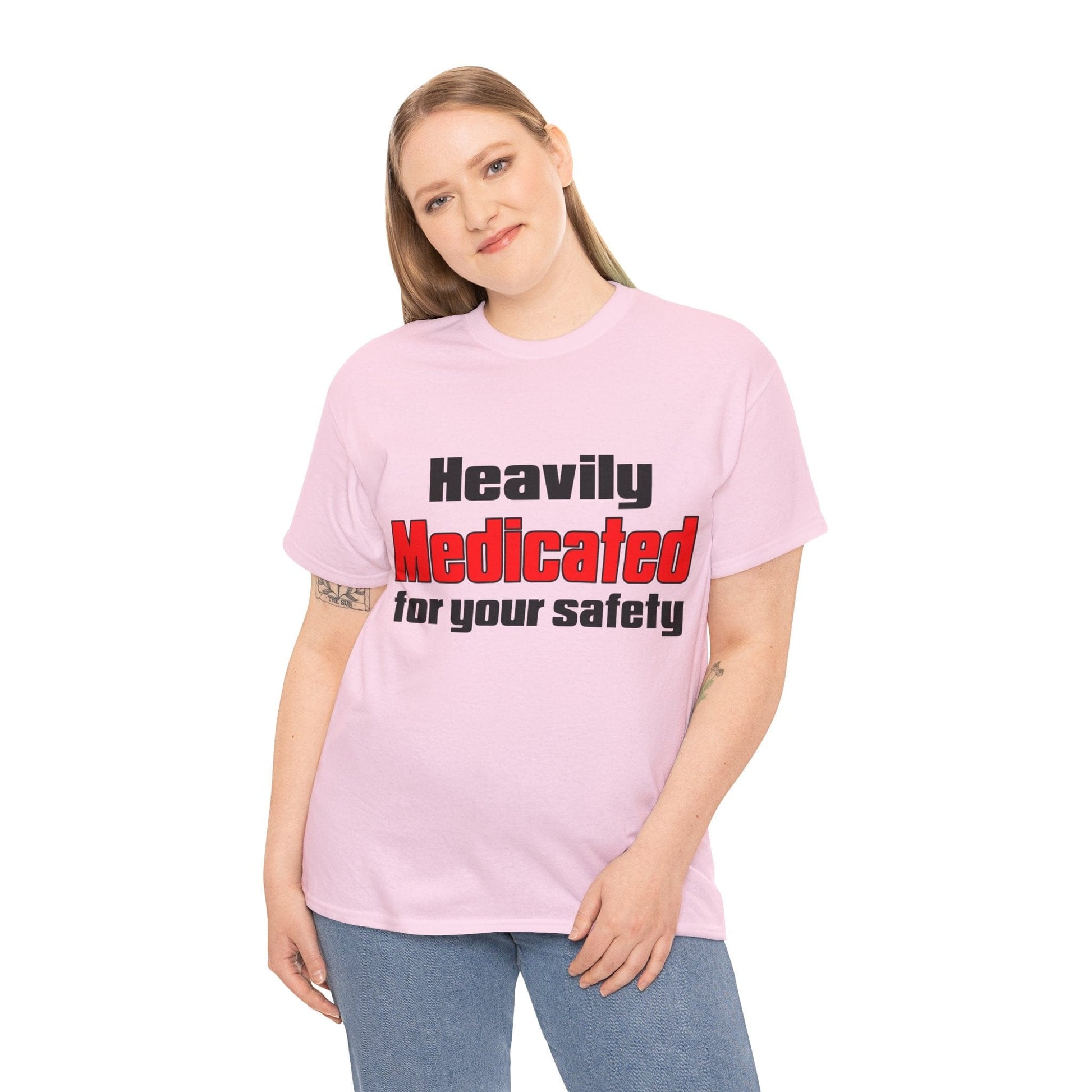 Heavily Medicated For Your Safety Graphic Tee Graphic Tees Australia Graphic T-Shirt Australia -  Cool Graphic T-Shirts Online -  Heavily Medicated For Your Safety T-Shirt | Funny T-Shirts Au