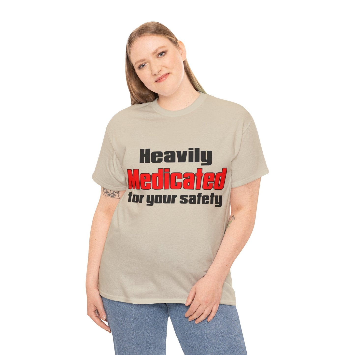 Heavily Medicated For Your Safety Graphic Tee Graphic Tees Australia Graphic T-Shirt Australia -  Cool Graphic T-Shirts Online -  Heavily Medicated For Your Safety T-Shirt | Funny T-Shirts Au