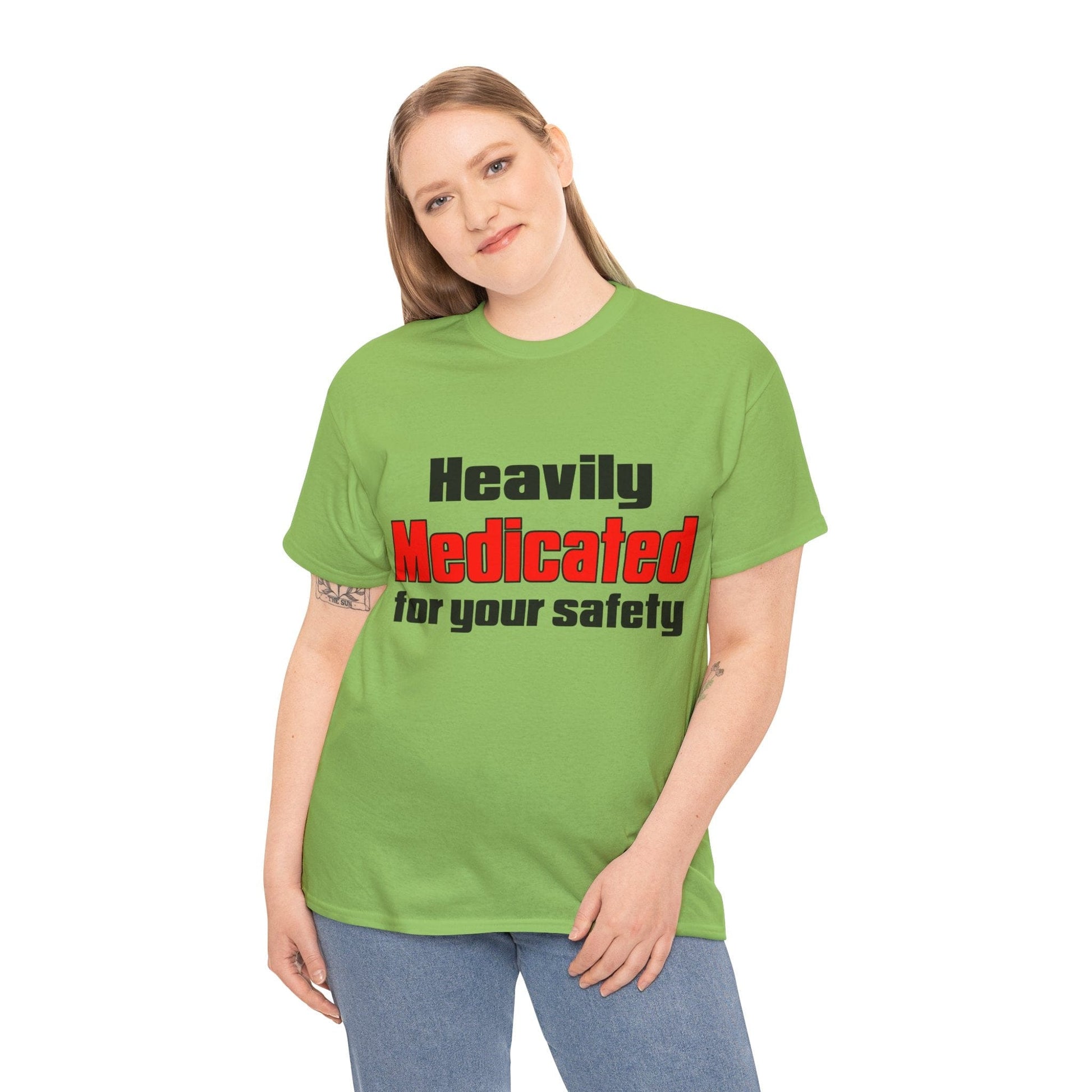 Heavily Medicated For Your Safety Graphic Tee Graphic Tees Australia Graphic T-Shirt Australia -  Cool Graphic T-Shirts Online -  Heavily Medicated For Your Safety T-Shirt | Funny T-Shirts Au