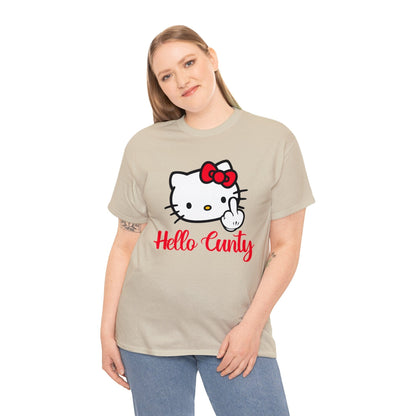 Hello Cunty Graphic Tee Graphic Tees Australia Graphic T-Shirt Australia -  Cool Graphic T-Shirts Online -  Hello Cunty T-Shirt | Funny Graphic T-Shirts Australia