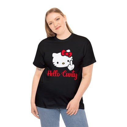 Hello Cunty Graphic Tee Graphic Tees Australia Graphic T-Shirt Australia -  Cool Graphic T-Shirts Online -  Hello Cunty T-Shirt | Funny Graphic T-Shirts Australia