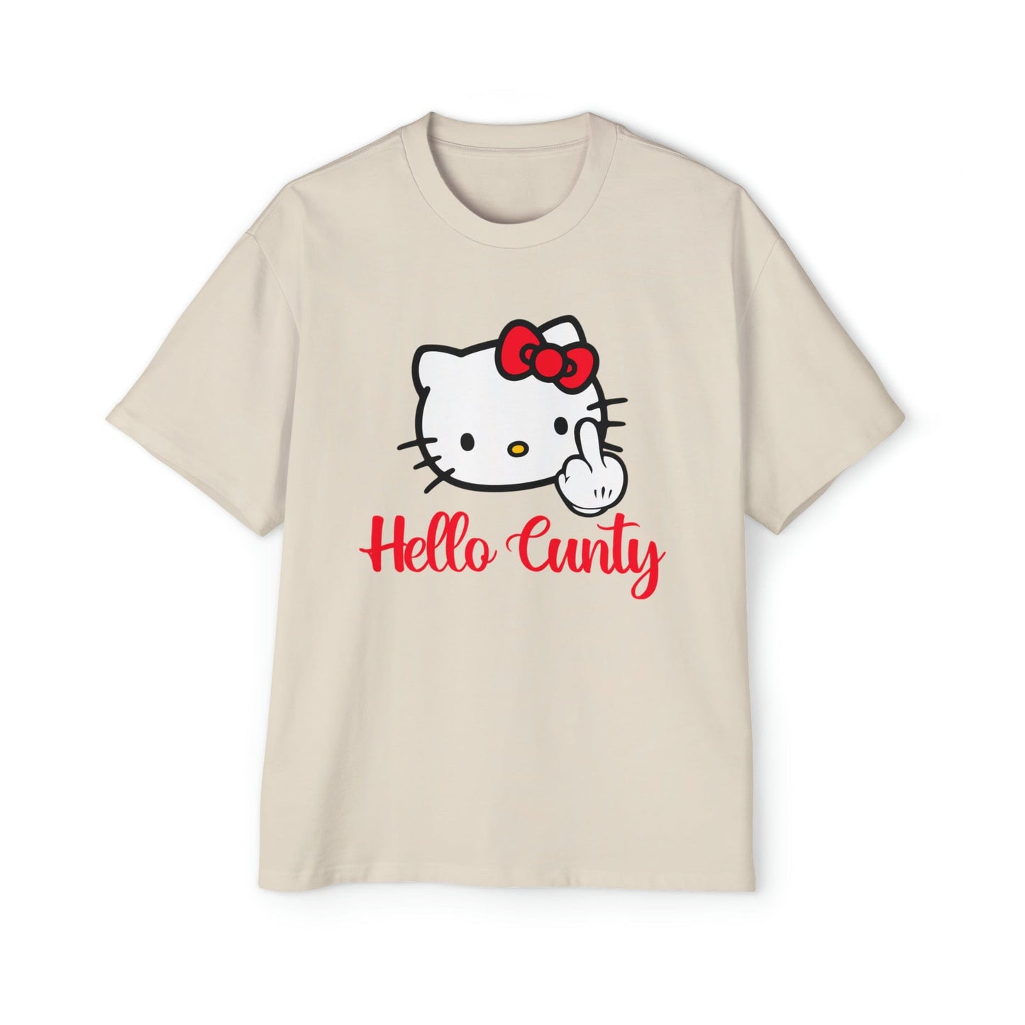 Hello Cunty Oversized Tee Graphic Tees Australia Graphic T-Shirt Australia -  Cool Graphic T-Shirts Online -  Hello Cunty Oversized Tee | Rude And Offensive T-Shirts