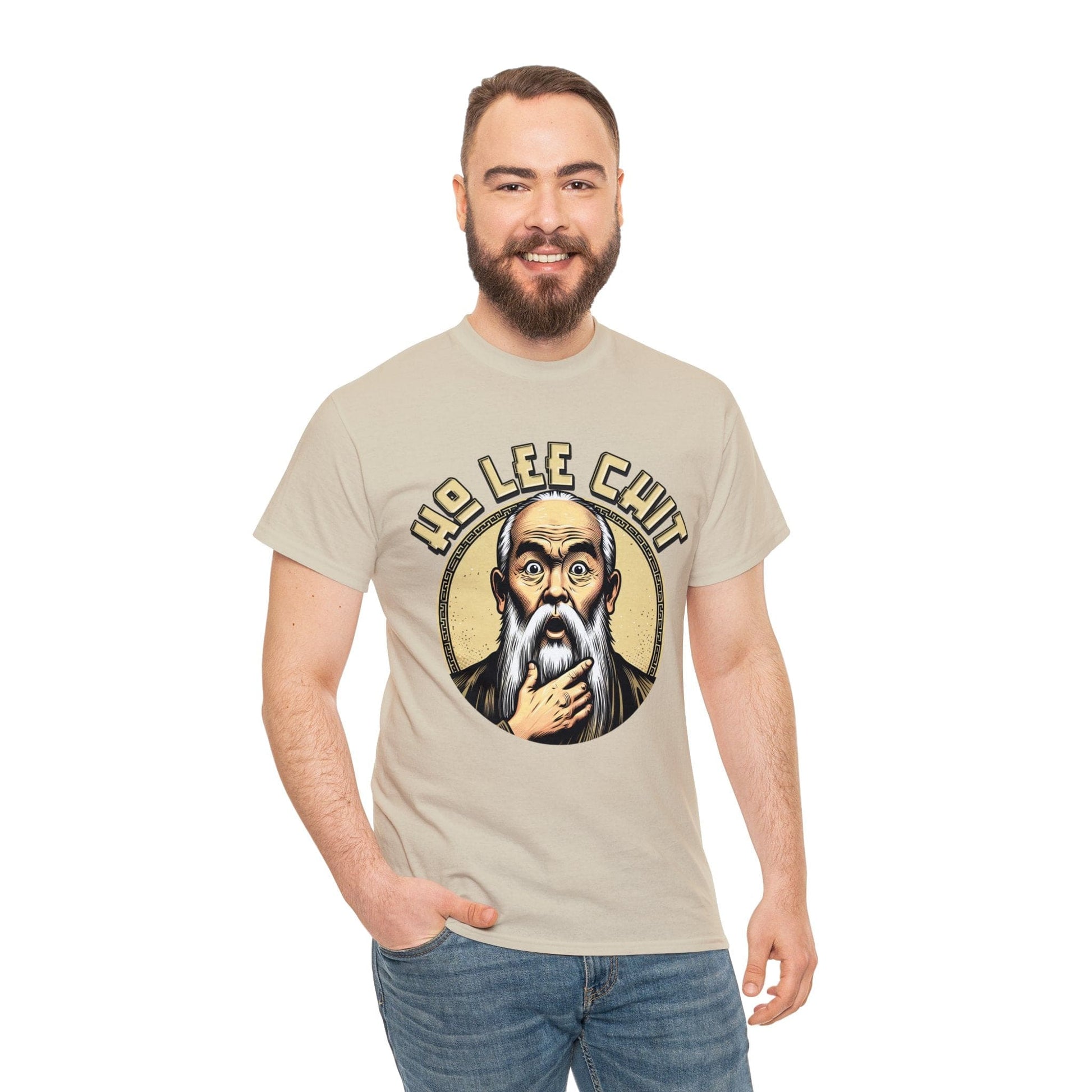 Ho Lee Chit Graphic Tee Graphic Tees Australia Sand / S Graphic T-Shirt Australia -  Cool Graphic T-Shirts Online -  Ho Lee Chit T-Shirt | Funny Graphic T-Shirts Australia