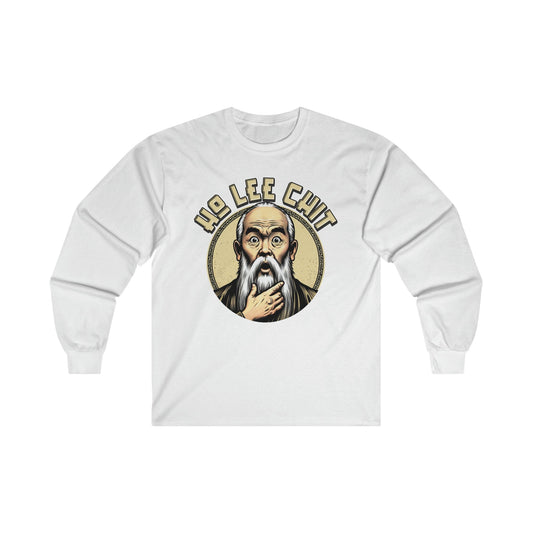 Ho Lee Chit Long Sleeve Graphic Tees Australia S / White Graphic T-Shirt Australia -  Cool Graphic T-Shirts Online -  Ho Lee Chit Long Sleeve | Funny Long Sleeve T-Shirts Australia