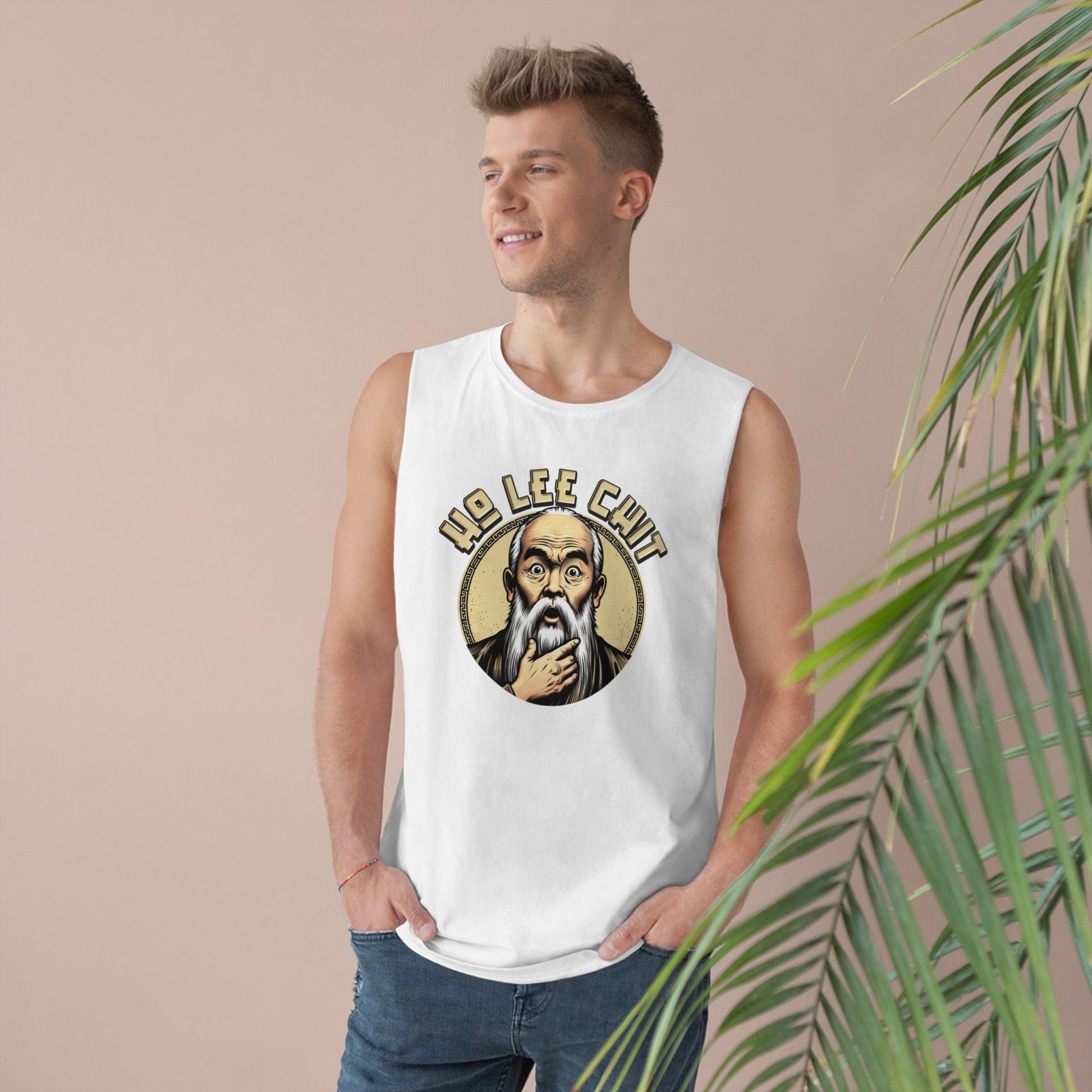 Ho Lee Chit Tank Top Graphic Tees Australia White / XS Graphic T-Shirt Australia -  Cool Graphic T-Shirts Online -  Ho Lee Chit Tank Top | Rude & Insulting Tank Tops Au