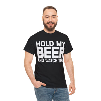 Hold My Beer Graphic Tee Graphic Tees Australia Black / S Graphic T-Shirt Australia -  Cool Graphic T-Shirts Online -  Hold My Beer T-Shirt | Funny Graphic T-Shirts Australia