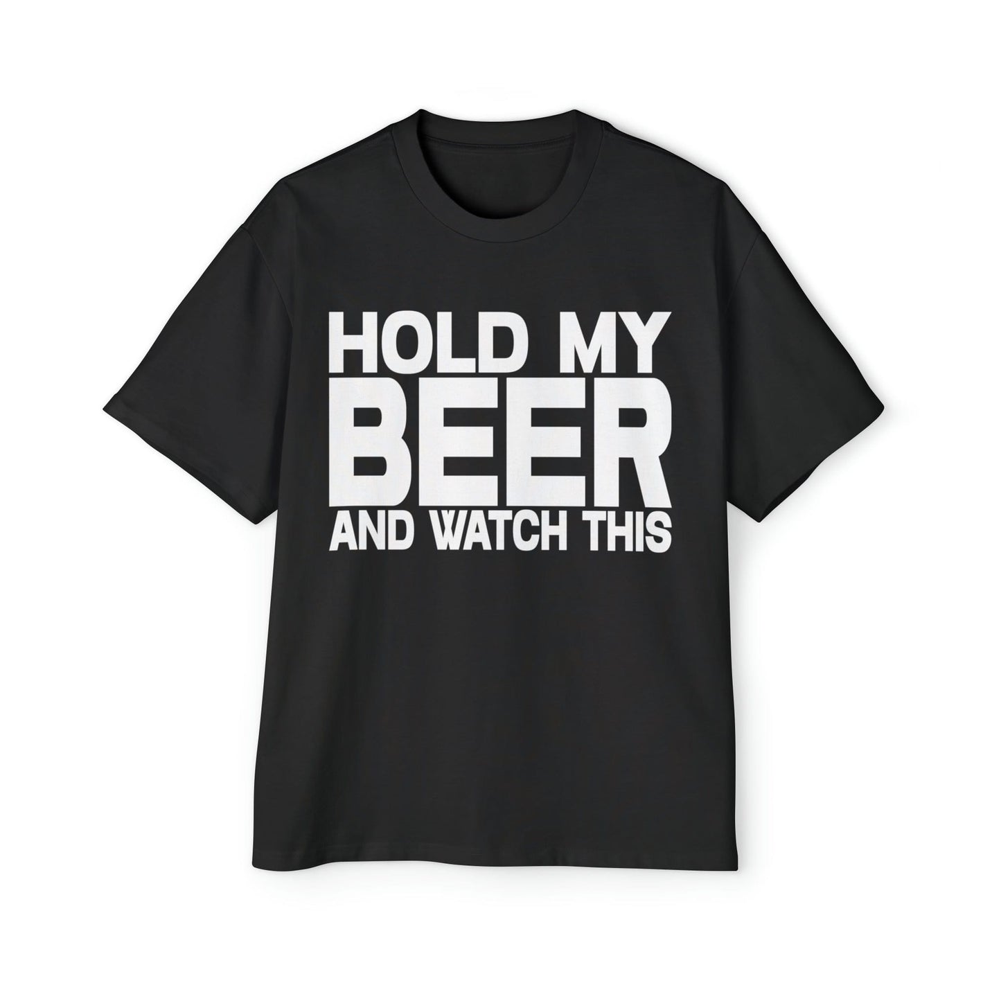 Hold My Beer Oversized Tee Graphic Tees Australia Graphic T-Shirt Australia -  Cool Graphic T-Shirts Online -  Hold My Beer Oversized Tee | Funny Beer T-Shirts Australia