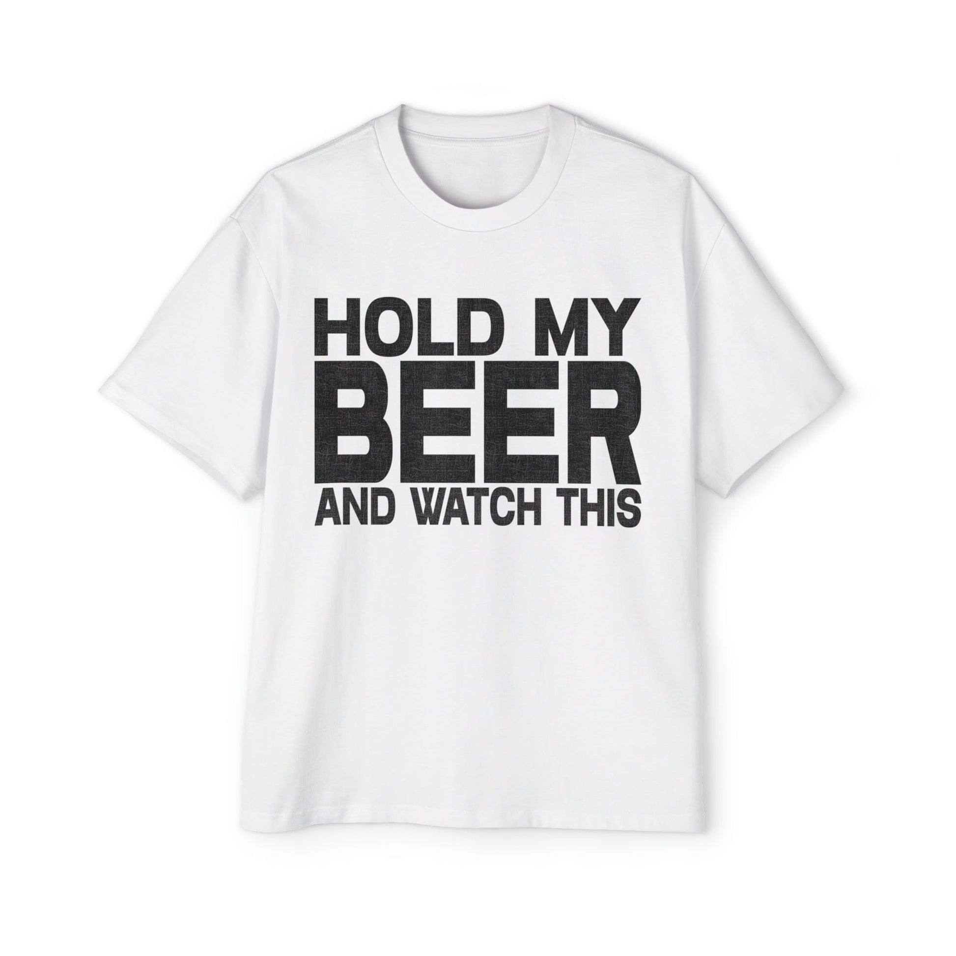 Hold My Beer Oversized Tee Graphic Tees Australia Graphic T-Shirt Australia -  Cool Graphic T-Shirts Online -  Hold My Beer Oversized Tee | Funny Beer T-Shirts Australia