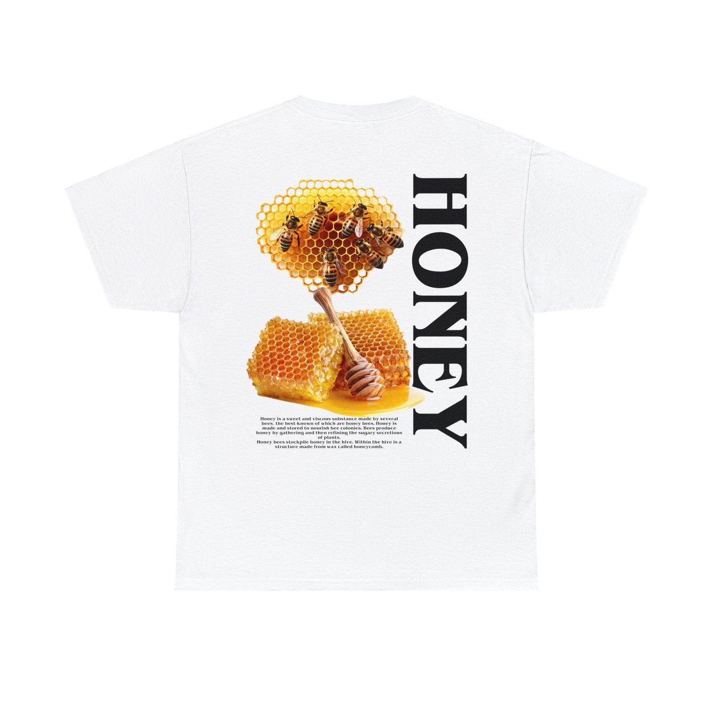 Honey Graphic Tee Graphic Tees Australia White / S Graphic T-Shirt Australia -  Cool Graphic T-Shirts Online -  Honey Graphic Tee | Bee Graphic T-Shirt Australia