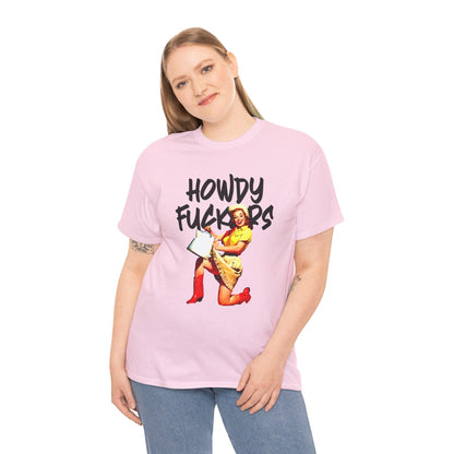 Howdy F*ckers Graphic Tee Graphic Tees Australia Graphic T-Shirt Australia -  Cool Graphic T-Shirts Online -  Howdy F*ckers T-Shirt | Retro T-Shirt Australia