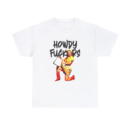 Howdy F*ckers Graphic Tee Graphic Tees Australia Graphic T-Shirt Australia -  Cool Graphic T-Shirts Online -  Howdy F*ckers T-Shirt | Retro T-Shirt Australia