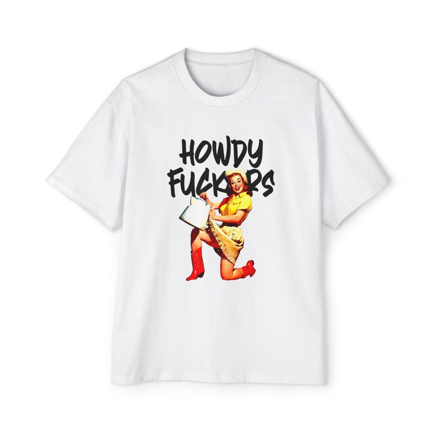 Howdy F*ckers Oversized Tee Graphic Tees Australia Graphic T-Shirt Australia -  Cool Graphic T-Shirts Online -  Howdy F*ckers Oversized Tee | Retro Oversized T-Shirt Australia