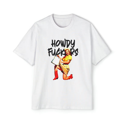 Howdy F*ckers Oversized Tee Graphic Tees Australia Graphic T-Shirt Australia -  Cool Graphic T-Shirts Online -  Howdy F*ckers Oversized Tee | Retro Oversized T-Shirt Australia