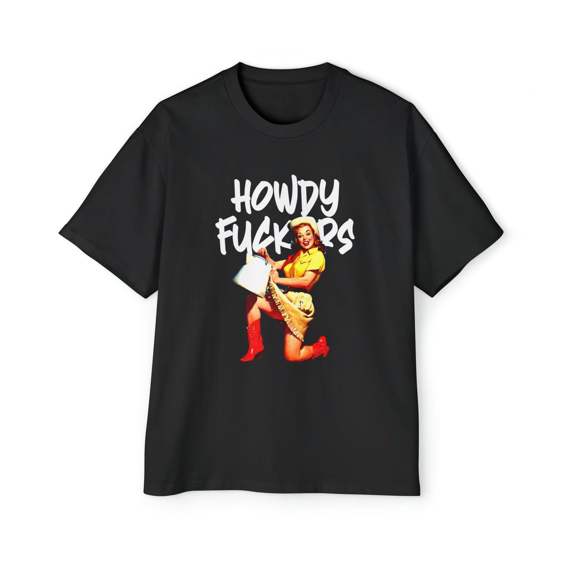 Howdy F*ckers Oversized Tee Graphic Tees Australia Graphic T-Shirt Australia -  Cool Graphic T-Shirts Online -  Howdy F*ckers Oversized Tee | Retro Oversized T-Shirt Australia