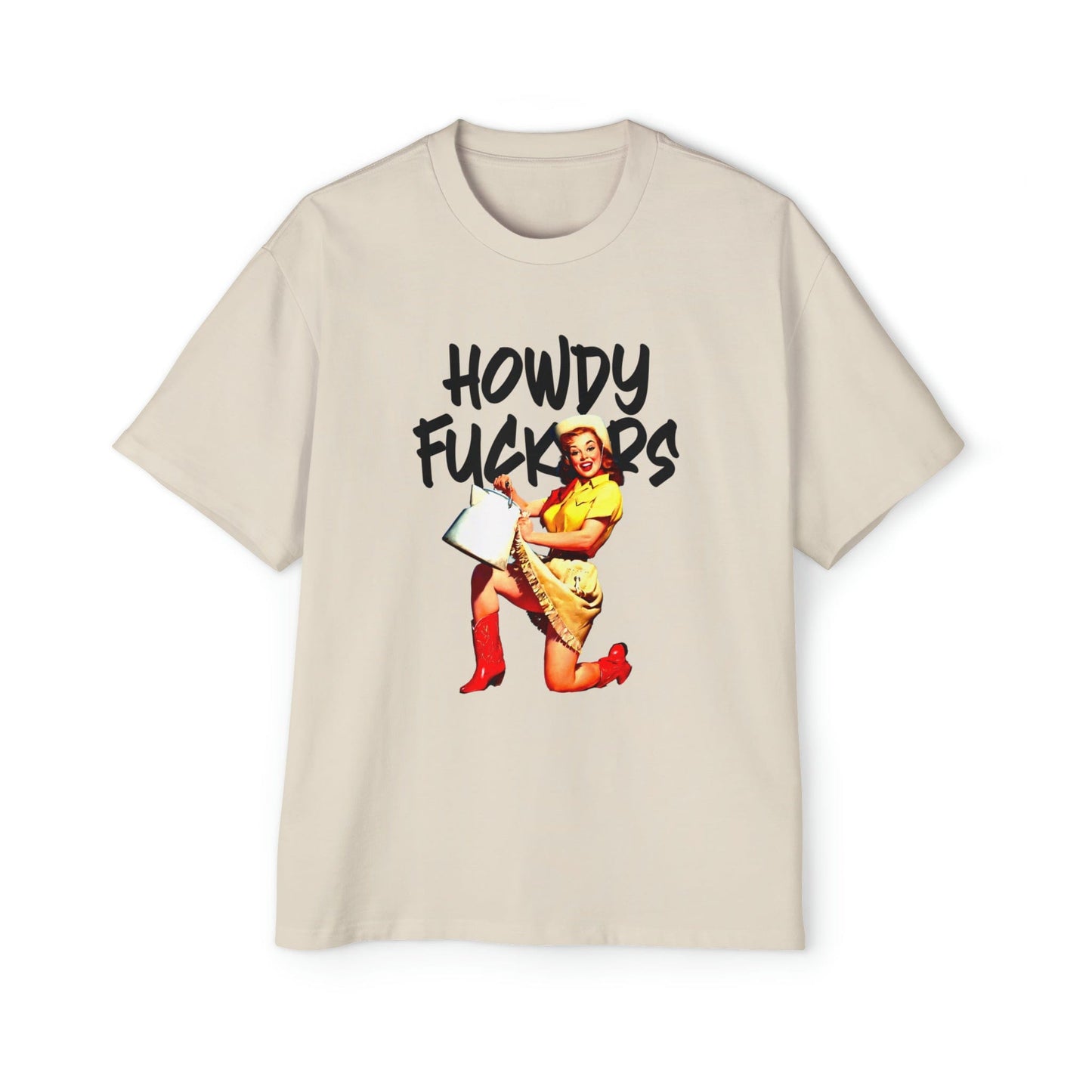 Howdy F*ckers Oversized Tee Graphic Tees Australia Graphic T-Shirt Australia -  Cool Graphic T-Shirts Online -  Howdy F*ckers Oversized Tee | Retro Oversized T-Shirt Australia