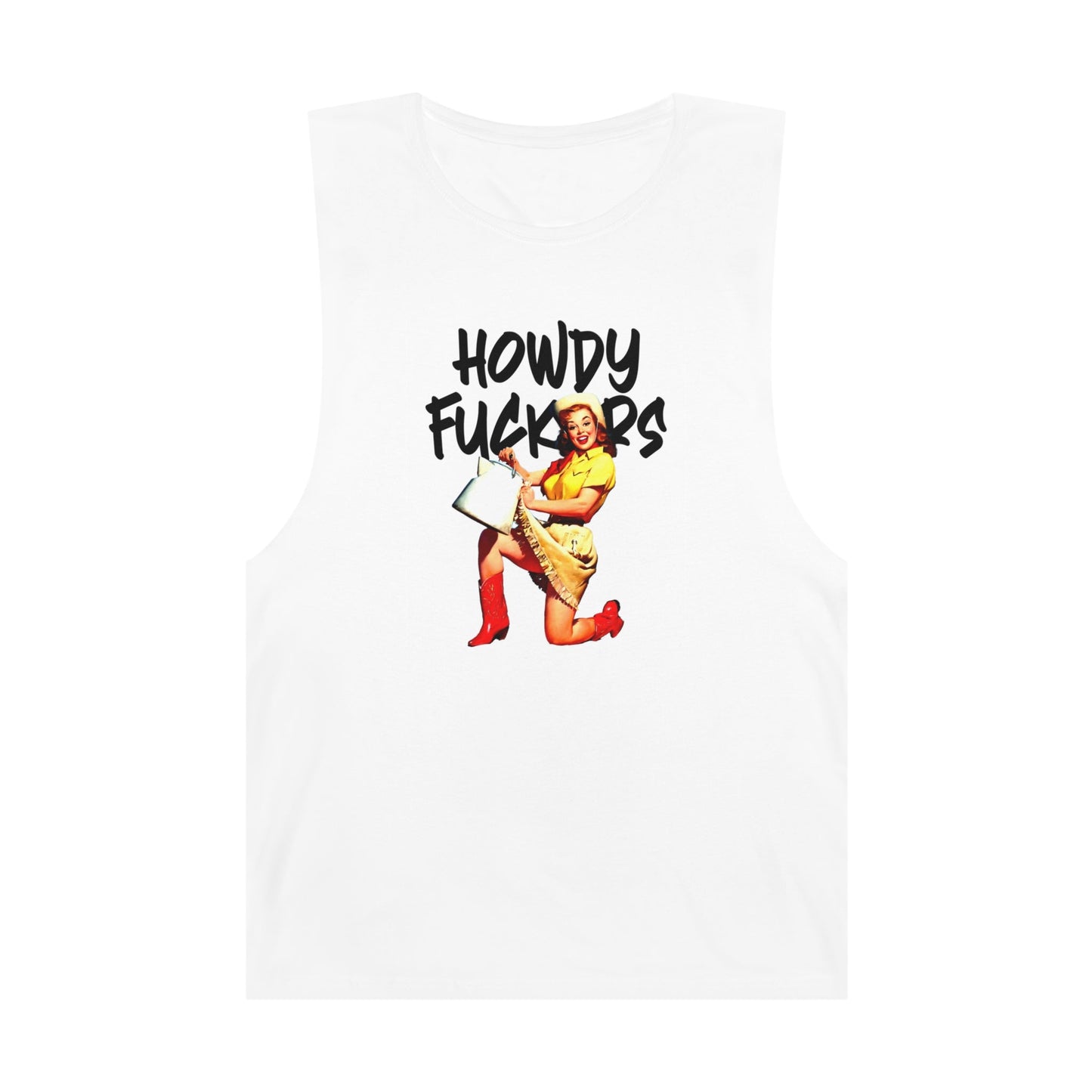 Howdy F*ckers Tank Top Graphic Tees Australia Graphic T-Shirt Australia -  Cool Graphic T-Shirts Online -  Howdy F*ckers Tank Top | Retro Tank Tops Australia