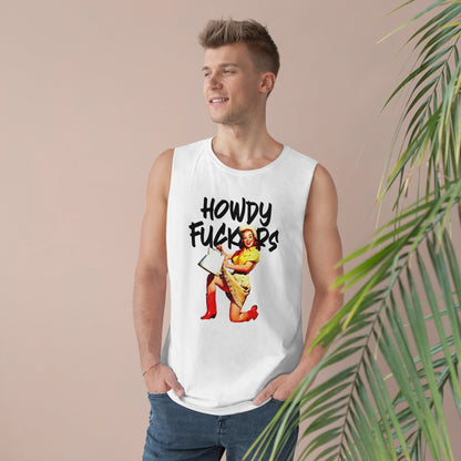 Howdy F*ckers Tank Top Graphic Tees Australia Graphic T-Shirt Australia -  Cool Graphic T-Shirts Online -  Howdy F*ckers Tank Top | Retro Tank Tops Australia