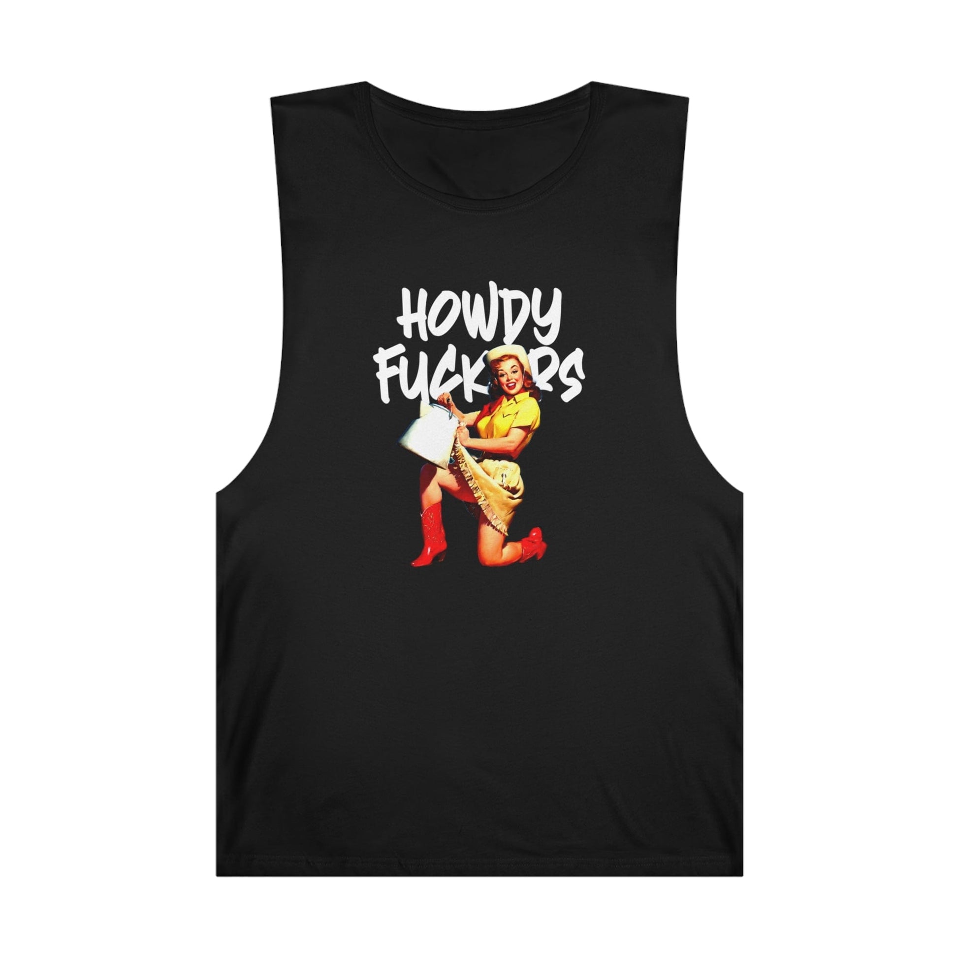 Howdy F*ckers Tank Top Graphic Tees Australia Graphic T-Shirt Australia -  Cool Graphic T-Shirts Online -  Howdy F*ckers Tank Top | Retro Tank Tops Australia