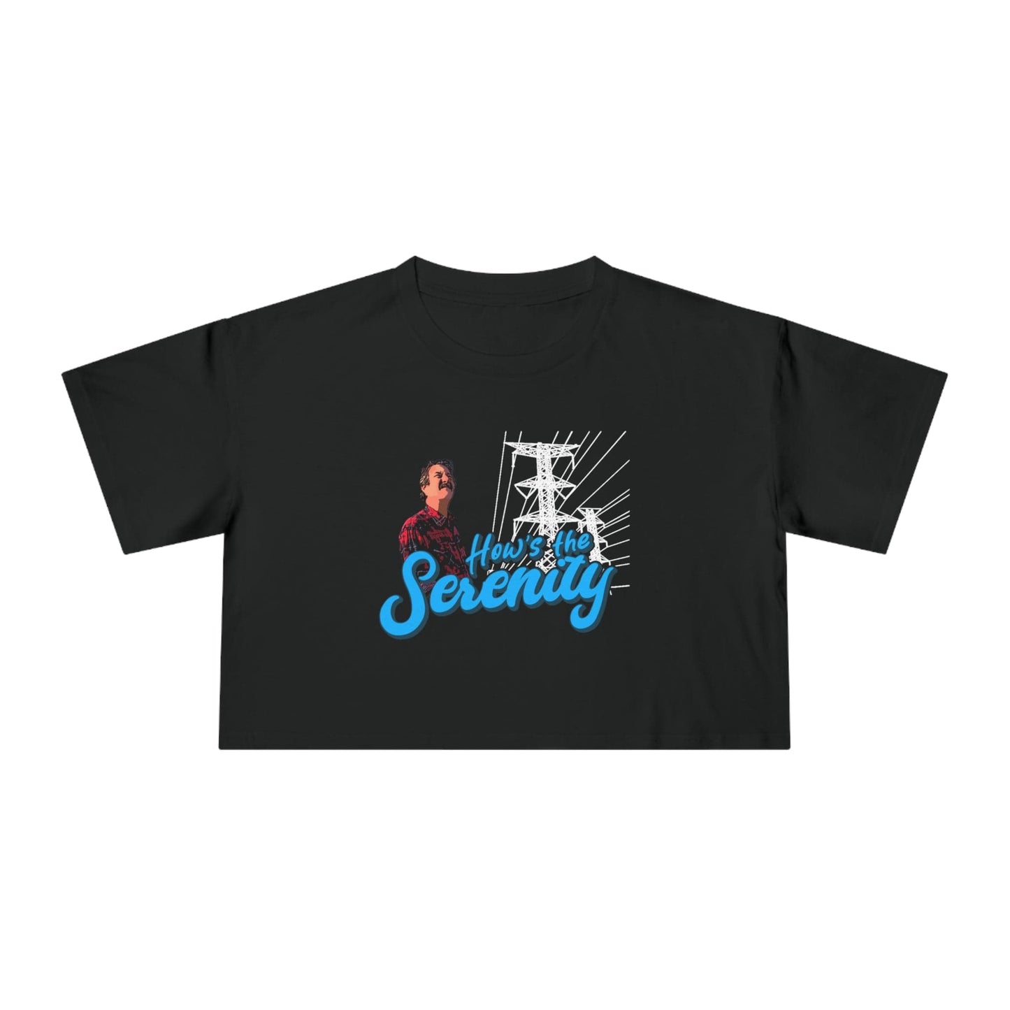 Hows The Serenity Crop Tee Graphic Tees Australia Graphic T-Shirt Australia -  Cool Graphic T-Shirts Online - 