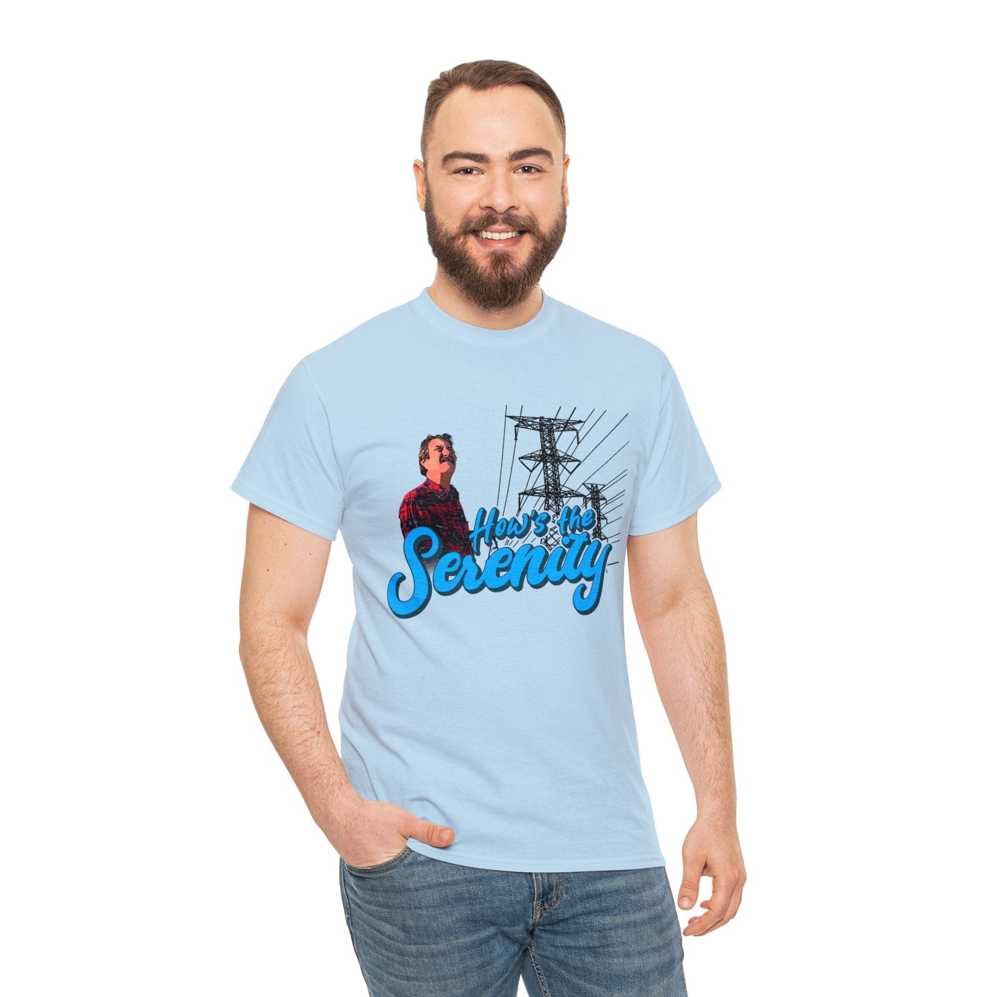 Hows The Serenity Graphic Tee Graphic Tees Australia Light Blue / S Graphic T-Shirt Australia -  Cool Graphic T-Shirts Online -  Hows The Serenity T-Shirt | Funny Movie T-Shirts Australia