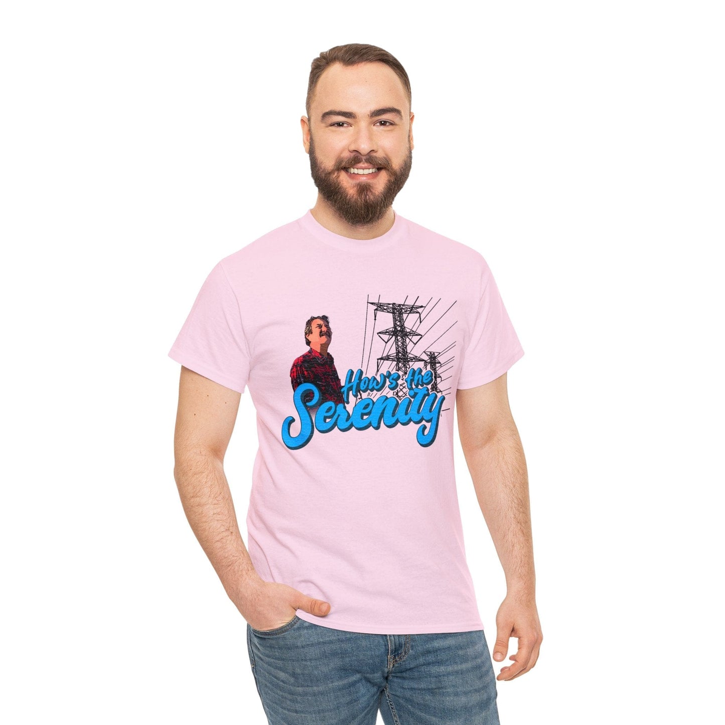 Hows The Serenity Graphic Tee Graphic Tees Australia Light Pink / S Graphic T-Shirt Australia -  Cool Graphic T-Shirts Online -  Hows The Serenity T-Shirt | Funny Movie T-Shirts Australia