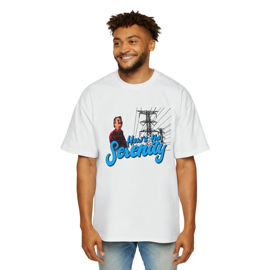 Hows The Serenity Oversized Tee Graphic Tees Australia White / S Graphic T-Shirt Australia -  Cool Graphic T-Shirts Online - 