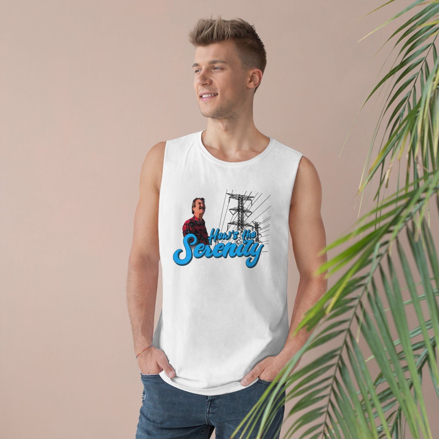 Hows The Serenity Tank Top Graphic Tees Australia White / XS Graphic T-Shirt Australia -  Cool Graphic T-Shirts Online - 