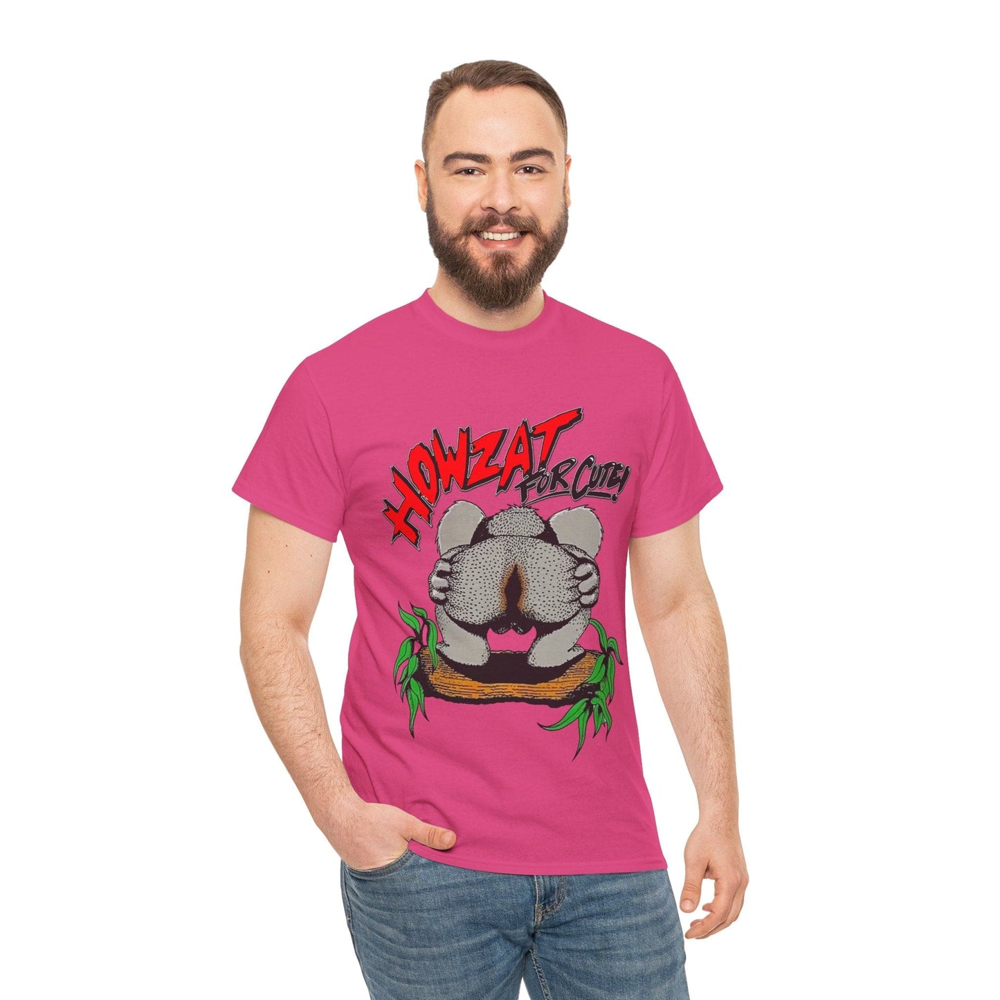 Howzat For Cute Graphic Tee Graphic Tees Australia Heliconia / S Graphic T-Shirt Australia -  Cool Graphic T-Shirts Online -  Howzat For Cute T-Shirt | Vintage 80's Graphic Tee